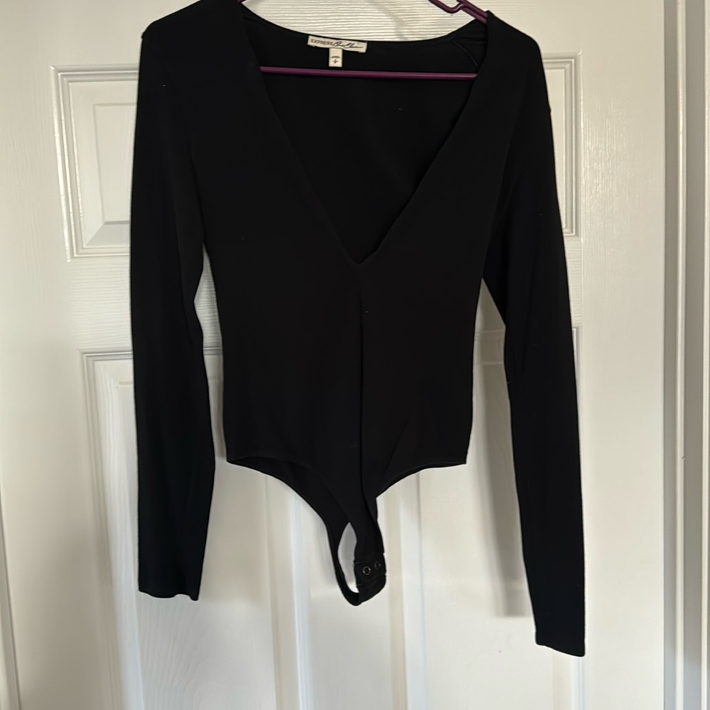 Express l/s black bodysuit size small